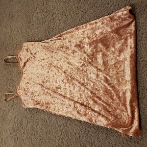 Velvet slip dress